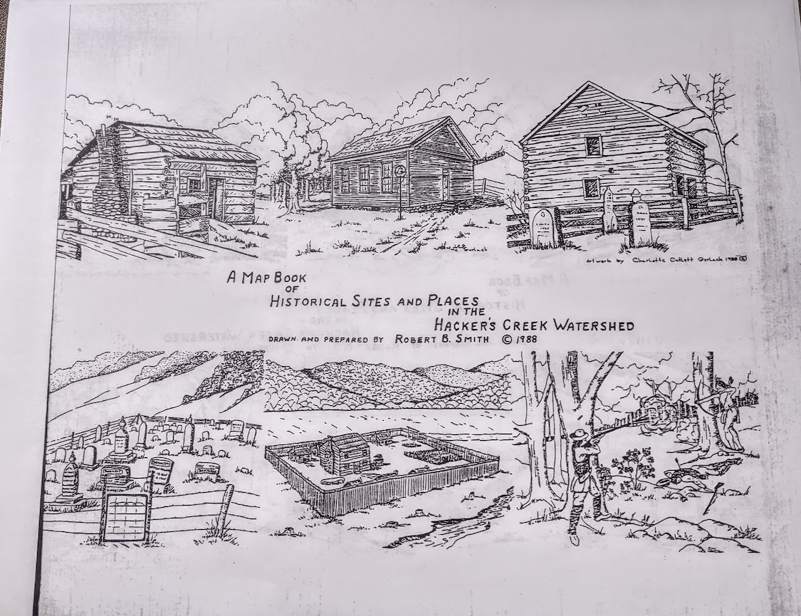 Maps of Historic Sites on Hacker's Creek, WV